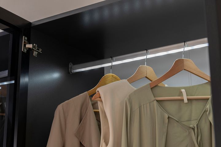 Panna Kledingkast met Schuifdeuren, Walnoot en Antraciet