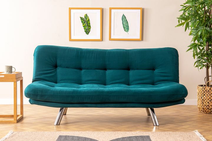 Hippo 3-Zitsbank, Groenblauw