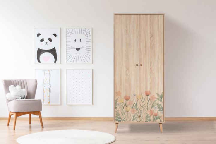 City Tulip Kledingkast met 2 Deuren