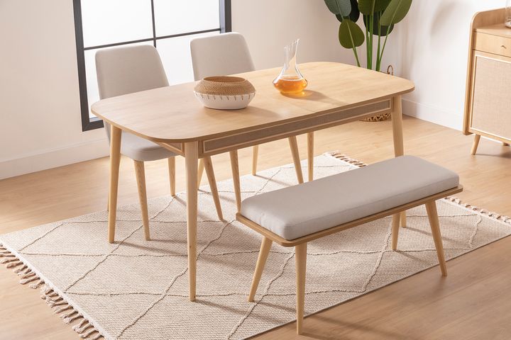 Torenna Vaste Eettafel, 86x160 cm