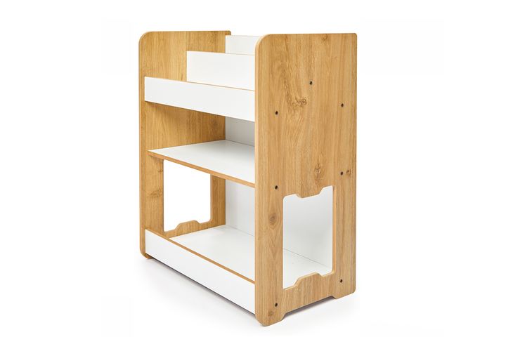 Marty Children's Montessori Books and Toys Storage, Light Wood
