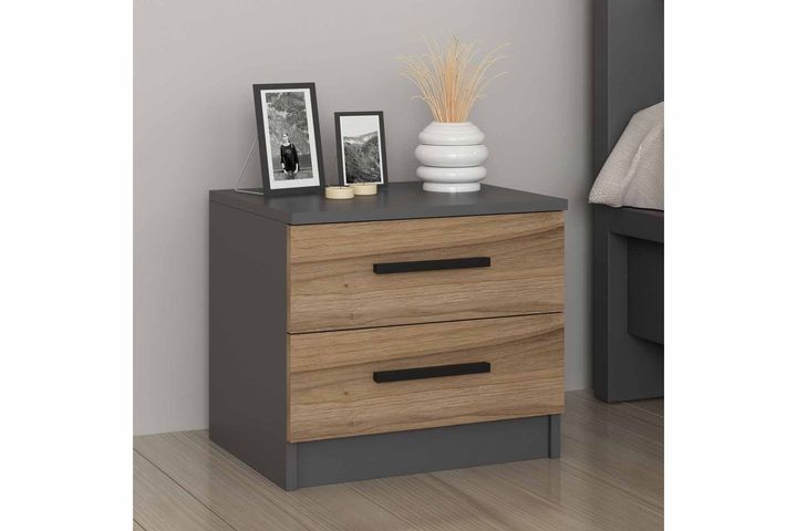 Tideway Nachtkastje, Antraciet en Walnoot