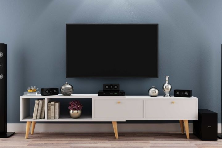 Evonia TV-Meubel, 210 cm, Wit