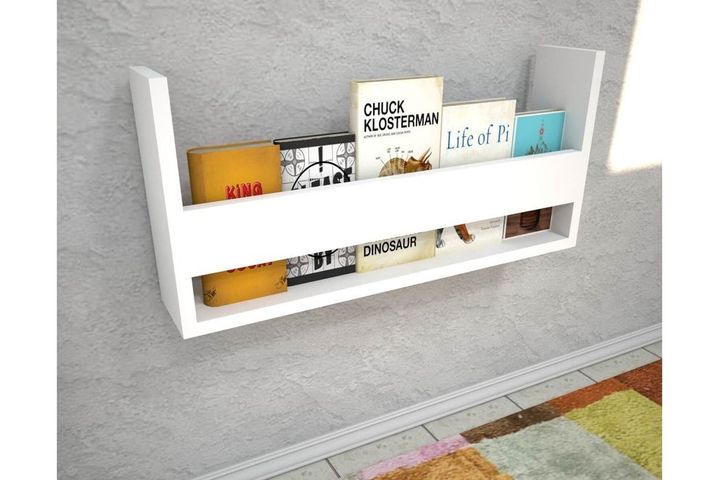 Dream Children's Montessori Wall Mounted Bookcase, White