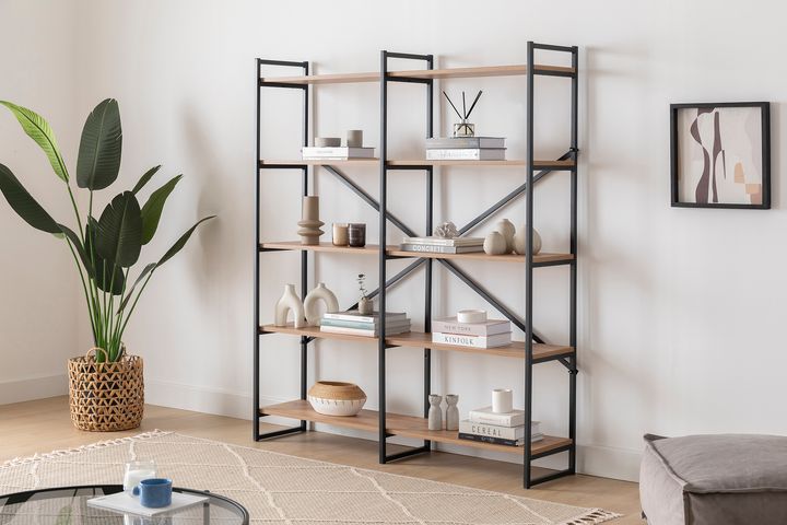 Hundstod 5-Tier Bookcase, 150 cm, Oak