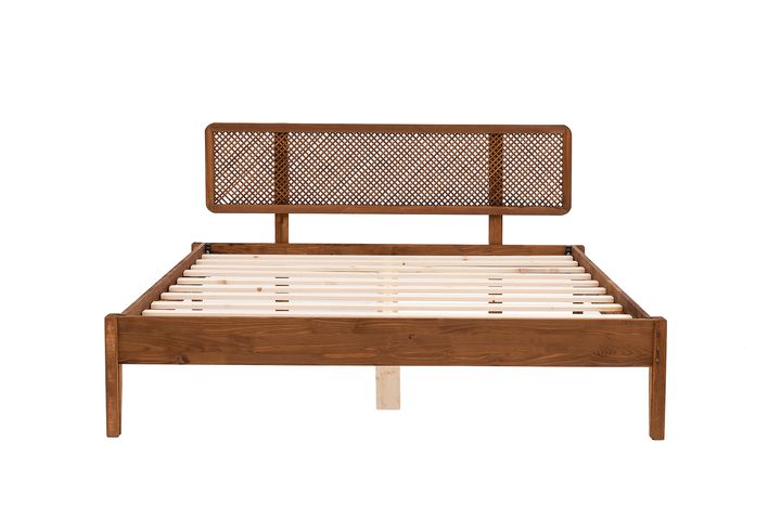 Isabella Bedframe, 100x200 cm, Walnoot