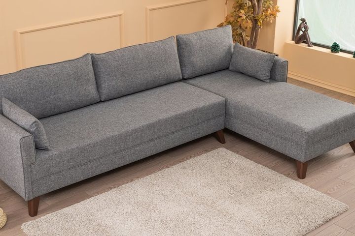 Bella Soft Hoekbank Rechts, Grijs