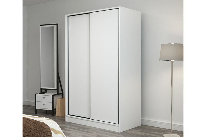 Medway Tideway Kledingkast met Schuifdeuren, 210 cm, Wit