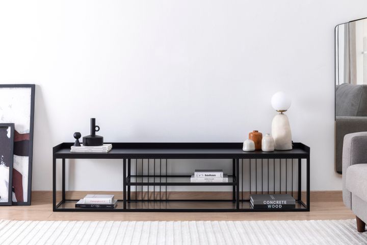 Lola Tv-Meubel, Zwart, 180 Cm