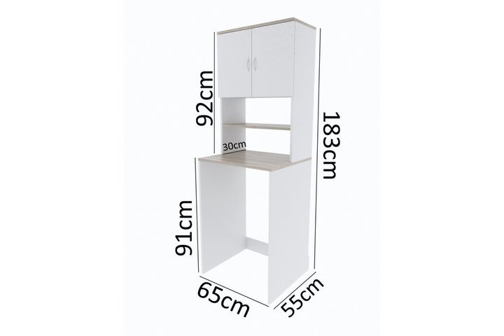 Aeka Solo Bathroom Cabinet, White