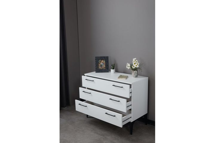 Life Ladekast En Spiegel, 3 Laden