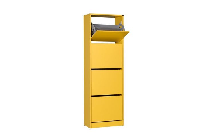 Adore Flat Duo 4-Tier Shoe Storage Cabinet, Yellow