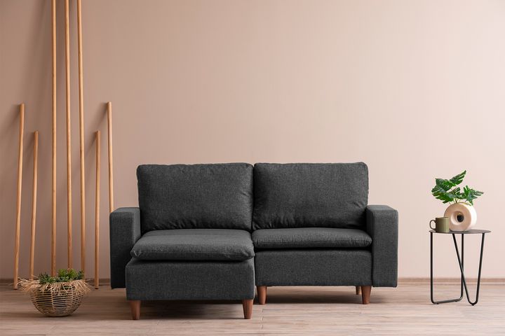 Pafu Lungo Mini-Hoekbank, Donkergrijs