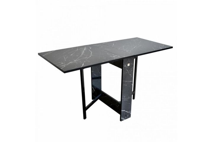 Prado 4-6 Seat Folding Dining Table, Black