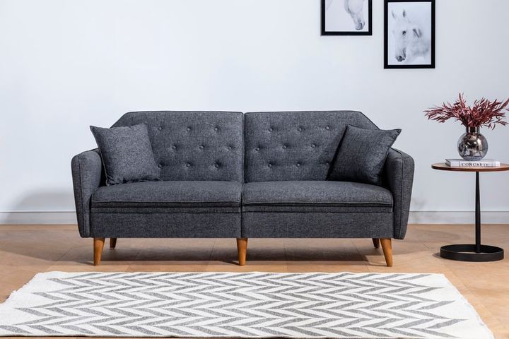 Terra 3-Sitzer Sofa mit Bettfunktion, Anthrazit