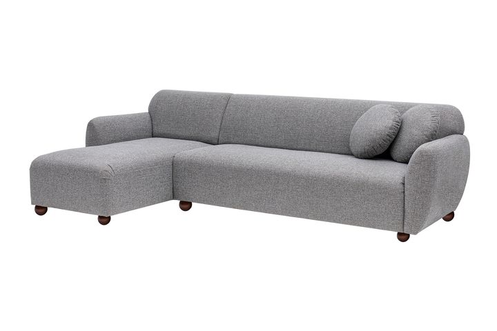 Eddy Corner Sofa Left Chaise, Cloud Grey