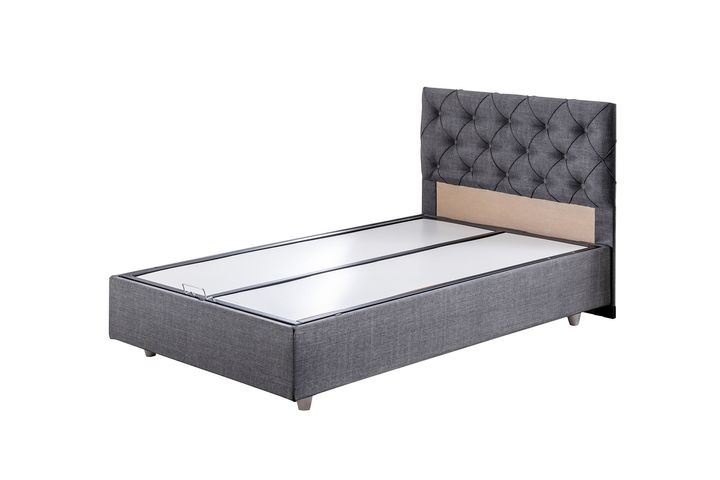 Peggy Plus Boxspringbedset, 90x190 cm, Grijs