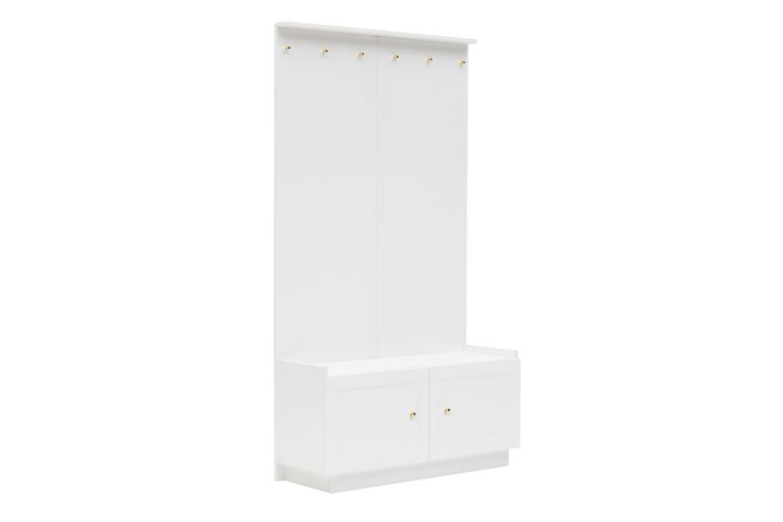 Henry Coat Rack, White