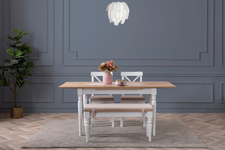 Symbol Eettafelset met Bank, 120x80 cm