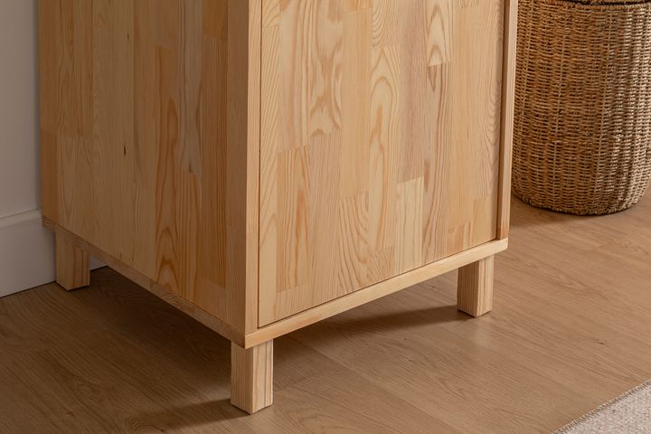 Ranch Houten Kledingkast met Enkele Deur