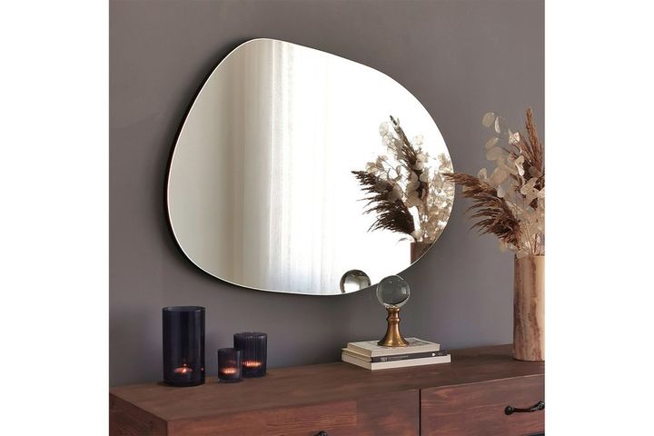 Neo Gusto Wall Mirror, Matte Black
