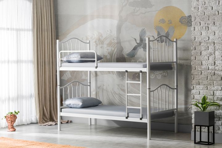 Jay Bunk Bed, 90 x 190 cm, White