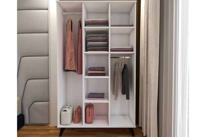 Iller Kledingkast met 3 Deuren en Rekken