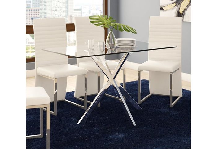 Sperrin Metalen Eettafel, Zilver