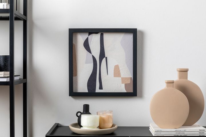 Rune Dubbele Travertijn Gestructureerde Tafel, 40x40 cm