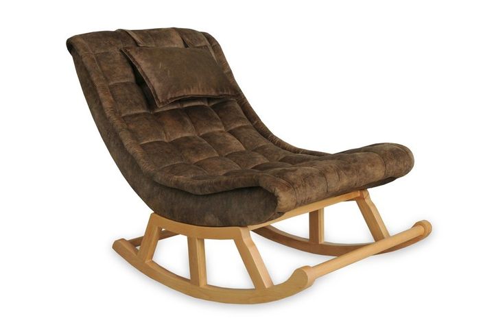Asedia Maeve Schommelstoel, Bruin & Natuurlijke Kleur