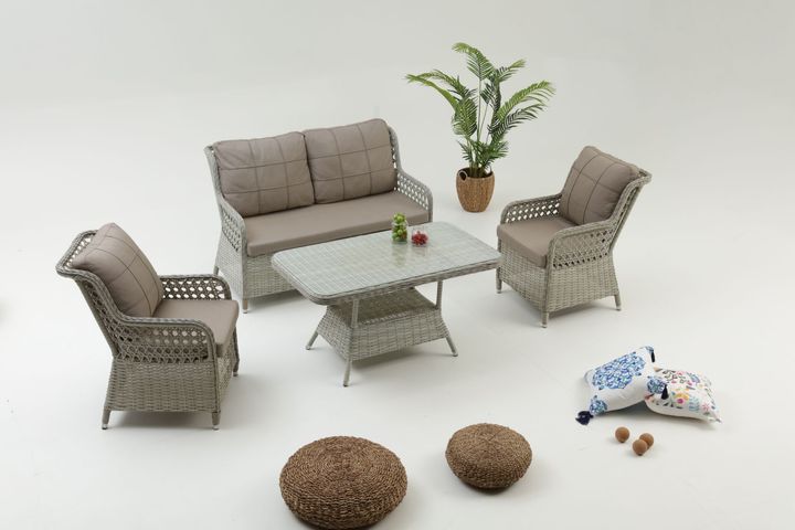 Venezia Outdoor Sofa Set, Cream
