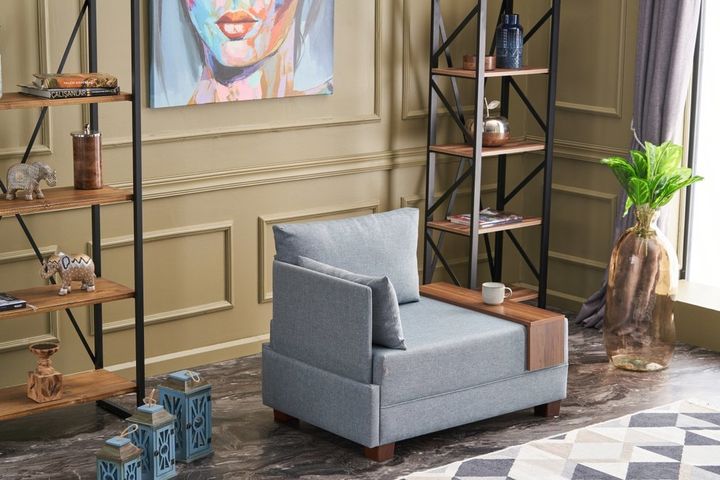 Fly Fauteuil, Links, Blauw