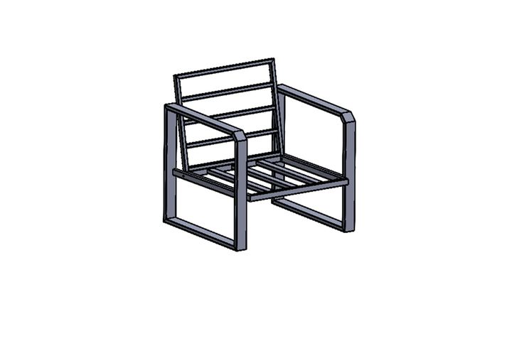 Merit Zwart Tuinbank, Grijs