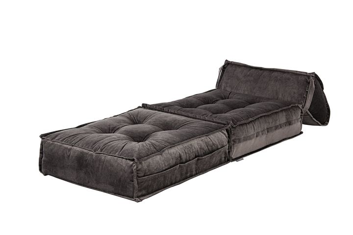 Mocca Opklapbare Fauteuil, Rookgrijs