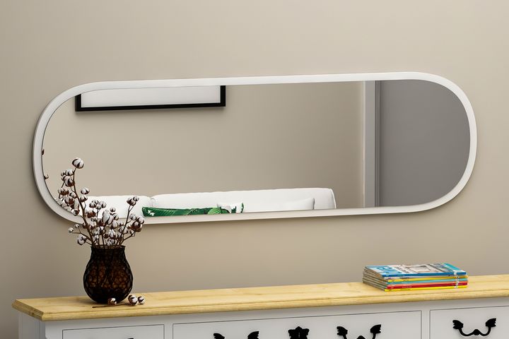 Mone Ceos Decoratieve Spiegel, Wit