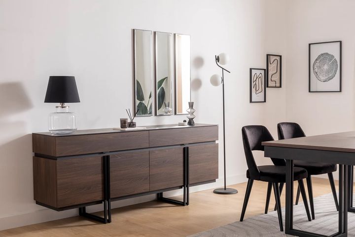 Lite Console En Spiegel, Antraciet