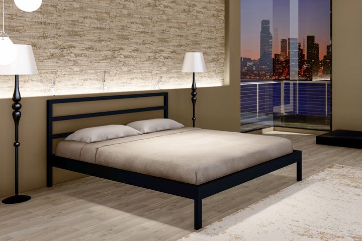 Vigo Bedframe, 140x190 cm, Zwart
