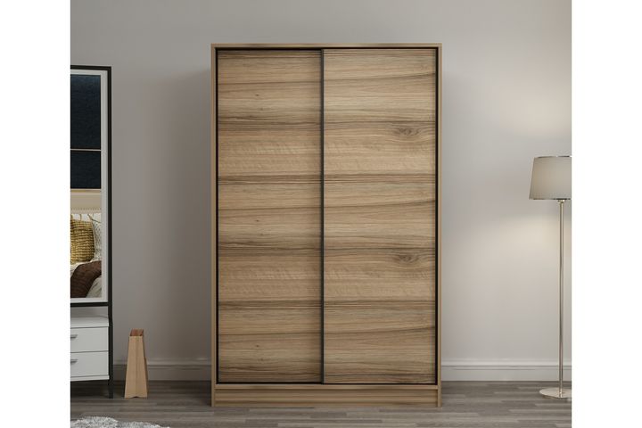 Medway Tideway Kledingkast met Schuifdeuren, 210 cm, Walnoot