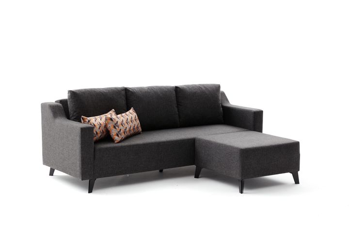 Natur Hoekbank, Antraciet