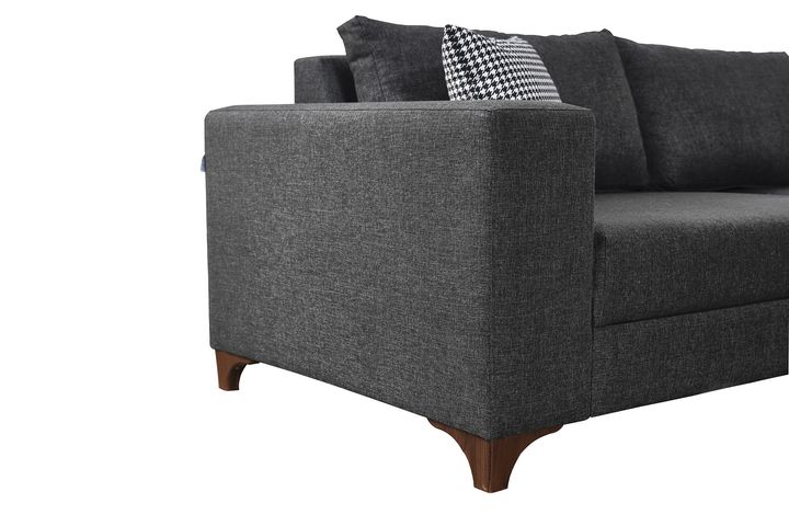 Masse Hoekbank Rechts, Antraciet