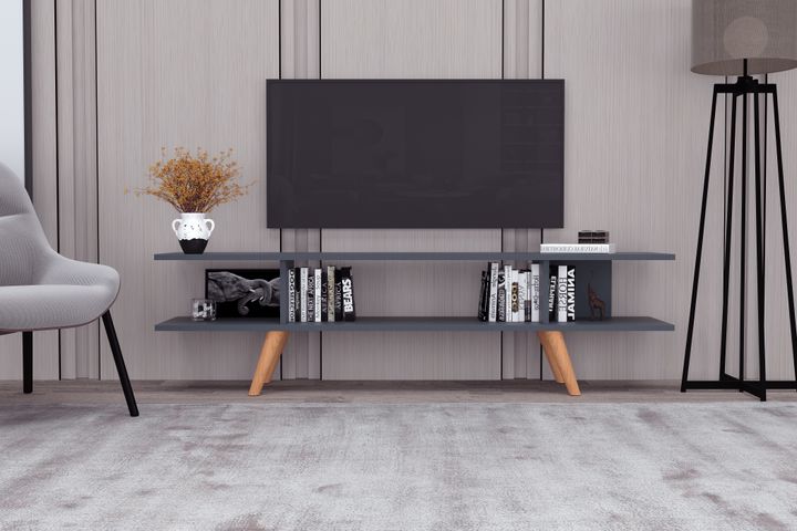 Eco TV-Lowboard, 160 cm, Anthrazit