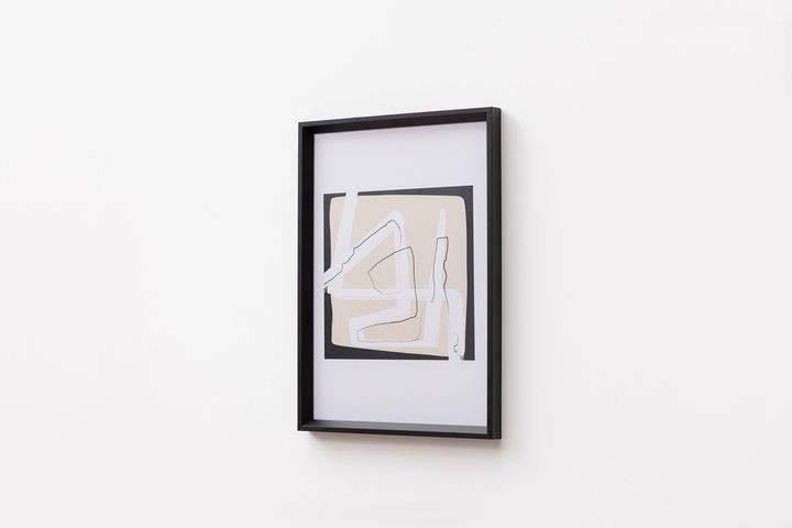 Abstract Maze Art Print with Frame