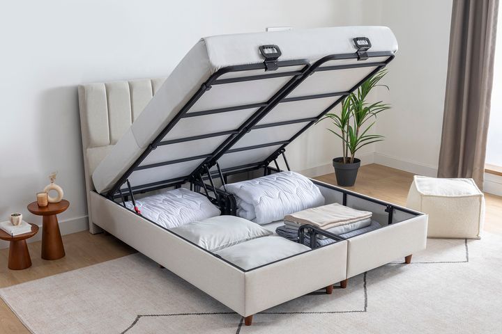 Luna Carpo Boxspring Set, 150x200 cm (Kleurkeuze Stof In Showroom)