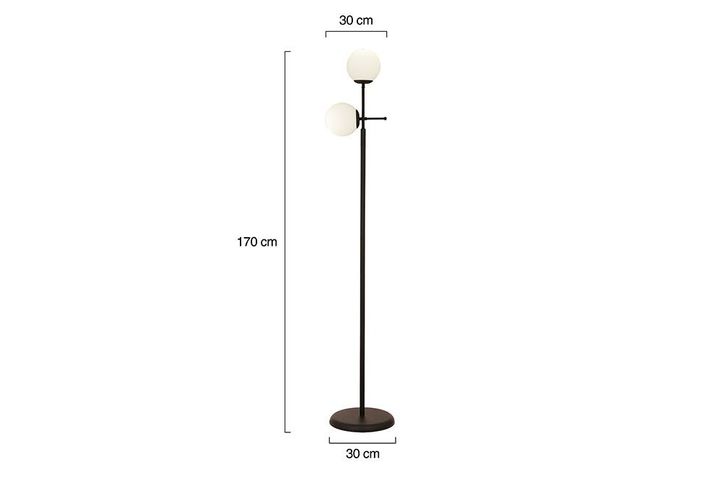 Apliqa Gael Vloerlamp, Zwart