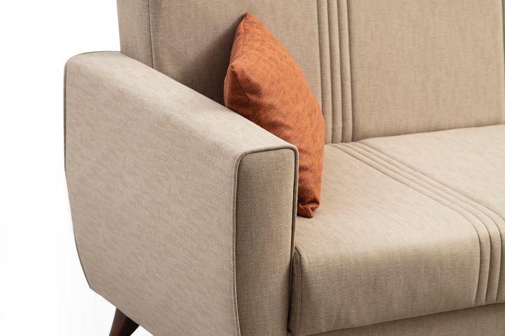 Zaden Hoekbank met Slaapfunctie, Beige