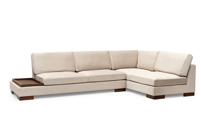 Tulip Hoekbank Links, Ecru (Zonder pouf)