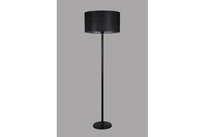 Koralle Cilinder Staande Lamp, Zwart