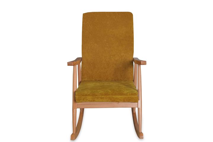 Asedia Trend Schommelstoel, Mosterd & Natuurlijke Kleur