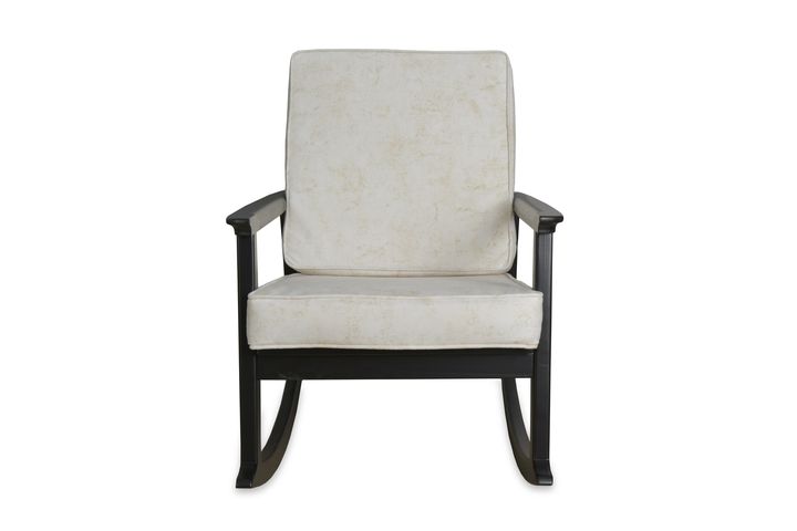 Asien Scandinavische Schommelstoel , Creme en Zwart