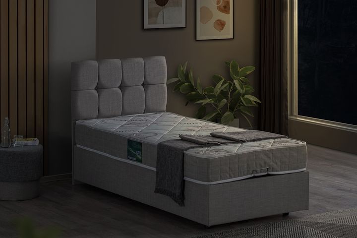 Paris Plus Boxspring Bedset, 100x200 cm